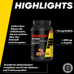 Powerbar Isomax - Blood Orange mit Koffein| Outlet
