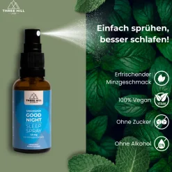 Premium 1,9 mg Melatonin Einschlaf-Spray - hochdosiert für 214 Anwendungen Three Hill Labs><noscript><img width=