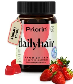® dailyhair PIGMENTIQ: Gummies, die die Haarfarbe strahlen lassen|Priorin Best