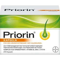 Kapseln – bei hormonell erblich bedingtem Haarausfall und Haarwachstumsstörungen bei Frauen|Priorin Discount