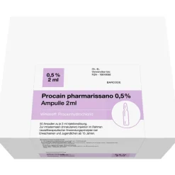 PROCAIN pharmarissano 0,5% Inj.-Lsg.Ampullen 2 ml| Best