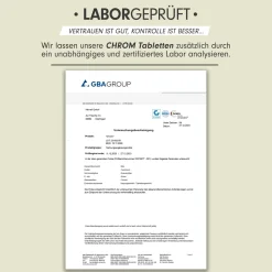 - Chrom Picolinat Tabletten mit 200 mcg Chrom - Unabhängig laborgeprüft><noscript><img width=