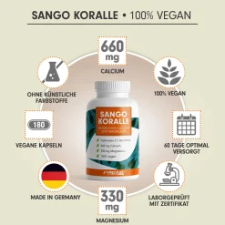 - SANGO Meereskoralle-Kapseln, 660mg Calcium + 330mg Magnesium pro Tag - Kapseln>ProFuel Hot