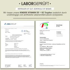 - Vitamin D3 + K2 KINDER Tropfen 1000x für 333 Tage|ProFuel