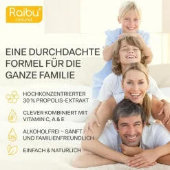 Propolis 30% Tropfen alkoholfrei - Bee Propolis Extrakt für Kinder & Erwachsene -|Raibu Clearance