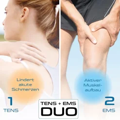 prorelax TENS EMS DuoElektrostimulationsgerät 2 Therapien mit einem Gerät|