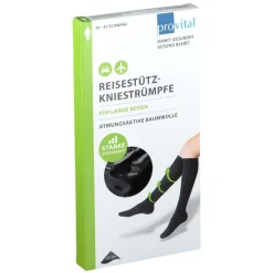 Reisekniestrümpfe Gr. 39 - 42 schwarz|provital Online