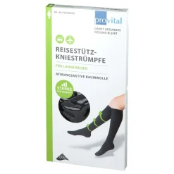 Reisekniestrümpfe Gr. 39 - 42 schwarz|provital Online