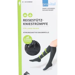 Reisekniestrümpfe Gr. 35 - 38 schwarz>provital Best