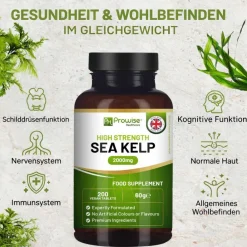 Prowise Healthcare Meeresalgen 2000 mg – Natürliche Jodquelle| Hot