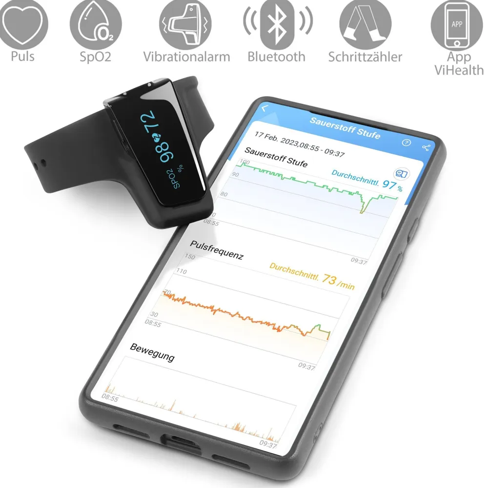 Checkme O2 - Smartes Handgelenk Pulsoximeter mit Ringsensor>pulox Outlet