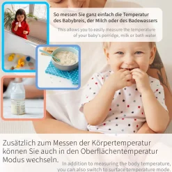 2-in-1 Infrarot Fieberthermometer und Oberflächenthermometer><noscript><img width=