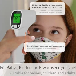 JPD-FR202 - Infrarot-Thermometer - Stirn & Oberflächen|pulox Best