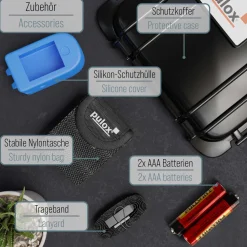 PO-200A Set - Finger-Pulsoximeter - Blau><noscript><img width=