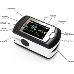 - PO-300 - Finger-Pulsoximeter - Schwarz|pulox