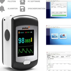 - PO-300 - Finger-Pulsoximeter - Schwarz|pulox