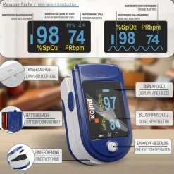 - PO-200 Set - Finger-Pulsoximeter - Blau|pulox Online