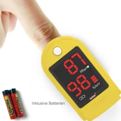 PO-100 Solo - Finger-Pulsoximeter - Gelb|pulox Online