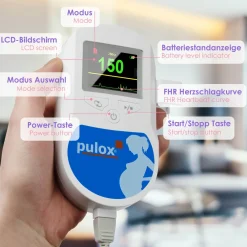 Sonotrax C - Ultraschall Fetal-Doppler mit Lautsprecher & TFT-Display>pulox New