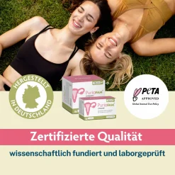 Zyklus| Hormon Balance | Maca, Inositol & Mönchspfeffer | vegan|Puriafam Online