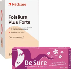 Folsäure Plus Forte + Be Sure Schwangerschaftstest>Redcare Online