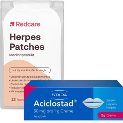Herpes Patches + Aciclostad® Creme gegen Lippenherpes>Redcare Discount