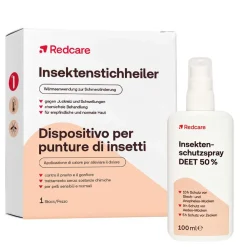 Insektenstichheiler + Insektenschutzspray DEET 50%|Redcare Sale