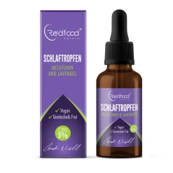 Redfood® CBD Schlaftropfen mit Melantonin & Lavendel| Best