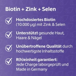 Biotin + Selen + Zink für Haut, Haare & Nägel><noscript><img width=