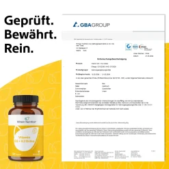 Vitamin D3 + K2 Osteo 2.000 I.E. Vitamin D3 + 80 µg Vitamin K2|R(h)ein Nutrition Online