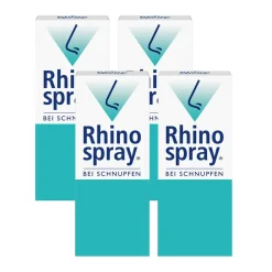 Rhinospray Quetschflasche 4x 12ml bei Schnupfen I schnelle Hilfe bei verstopfter Nase> Discount