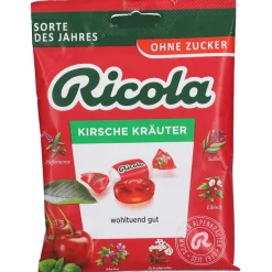 Kirsche Kräuter Hustenbonbons ohne Zucker>Ricola Hot