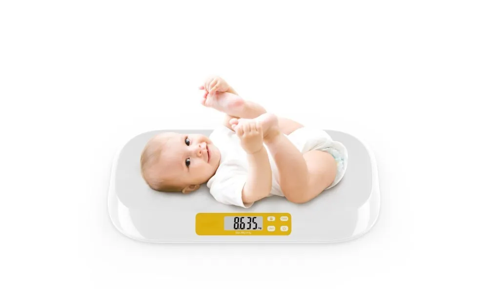 Babywaage digital 56 cm x 33 cm x 4,6 cm|Romed