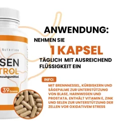 ® Blasen Control Kapseln | natürliche Unterstützung bei Blasenschwäche|SAINT NUTRITION Outlet