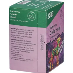 Krafttier Tee Cooler Hund Bio Früchtetee - 15 Filterbeutel|Salus Outlet