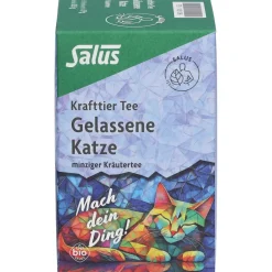 Krafttier Tee Gelassene Katze – Minziger Bio-Kräutertee mit Ashwagandha, 15 Filterbeutel​><noscript><img width=