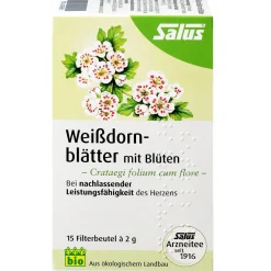 ® Weißdornblätter mit Blüten>Salus