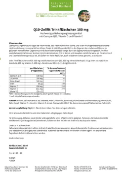 Q10-Zellfit 100 mg Trinkfläschchen>Sanct Bernhard Hot