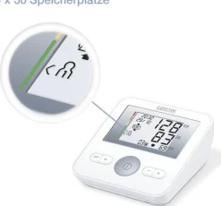 Sanitas Oberarm-Blutdruckmessgerät, Manschettensitzkontrolle><noscript><img width=