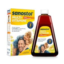 Multi-Vitamine mit Vitamin C und D zur Unterstützung der normalen Funktion des Immunsystems|Sanostol Sale