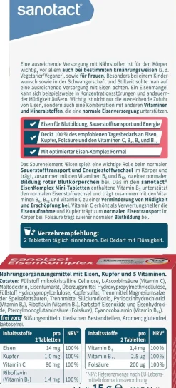 Eisen Komplex direkt Mini Tabletten>sanotact