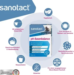 pH-Basenbalance Pulver (6 x 200g) • Für Säure Basen Balance|sanotact Hot