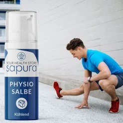 ® Physio Kühlgel/Sportsalbe mit Menthol & Aloe Vera|sapura New