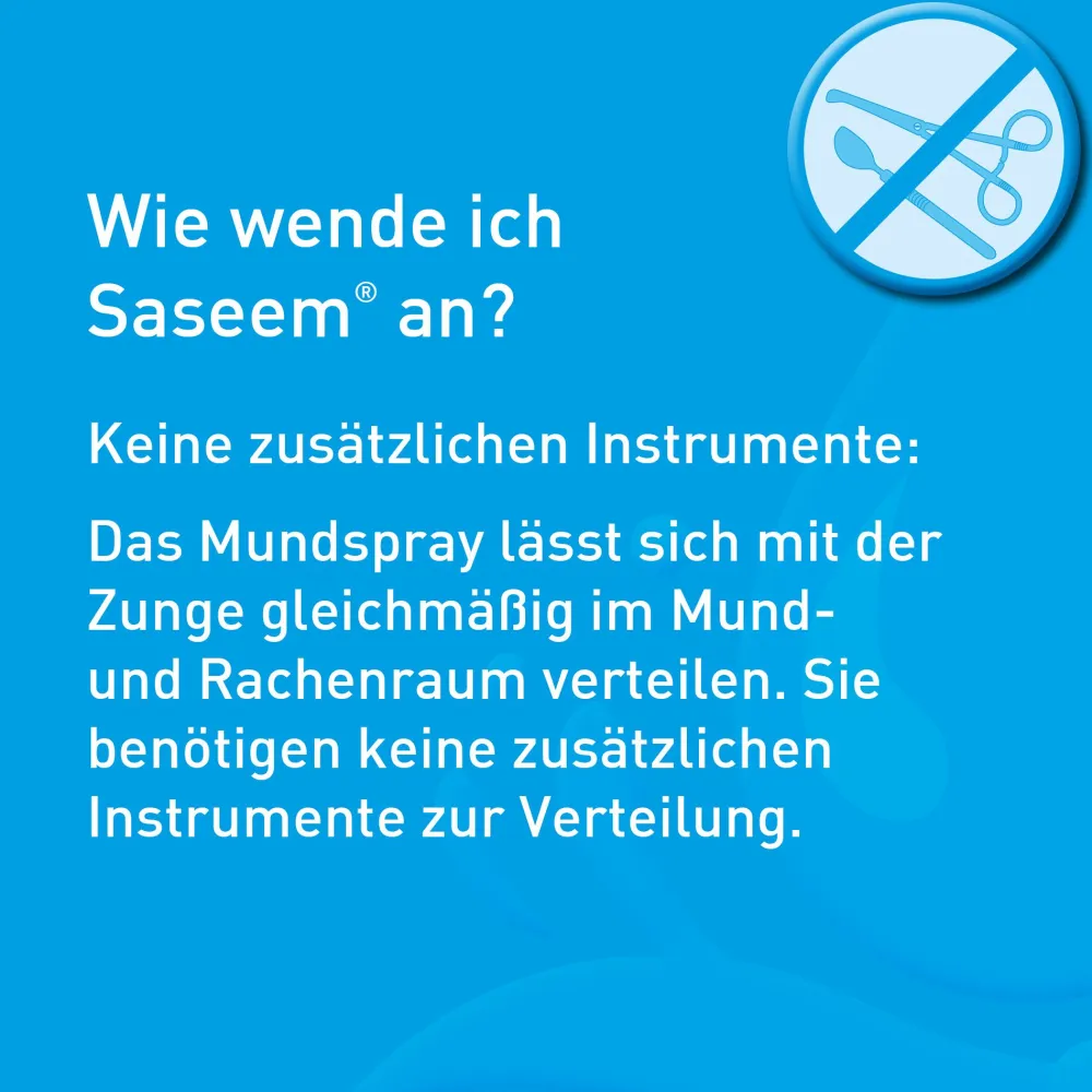 Saseem Mundspray - der Speichelersatz bei Mundtrockenheit| Online
