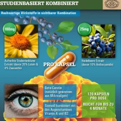 ® ADLERAUGE | 20mg Lutein, 4mg Zeaxanthin, Anthocyanidin & ausgewählte Augenvitamine*>SCHEUNENGUT Sale