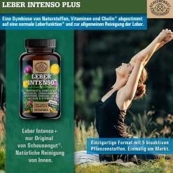 ® LEBER INTENSO+ | Extra starker Leber Komplex mit Cholin | für Stoffwechsel & Leber 🌿|SCHEUNENGUT Discount