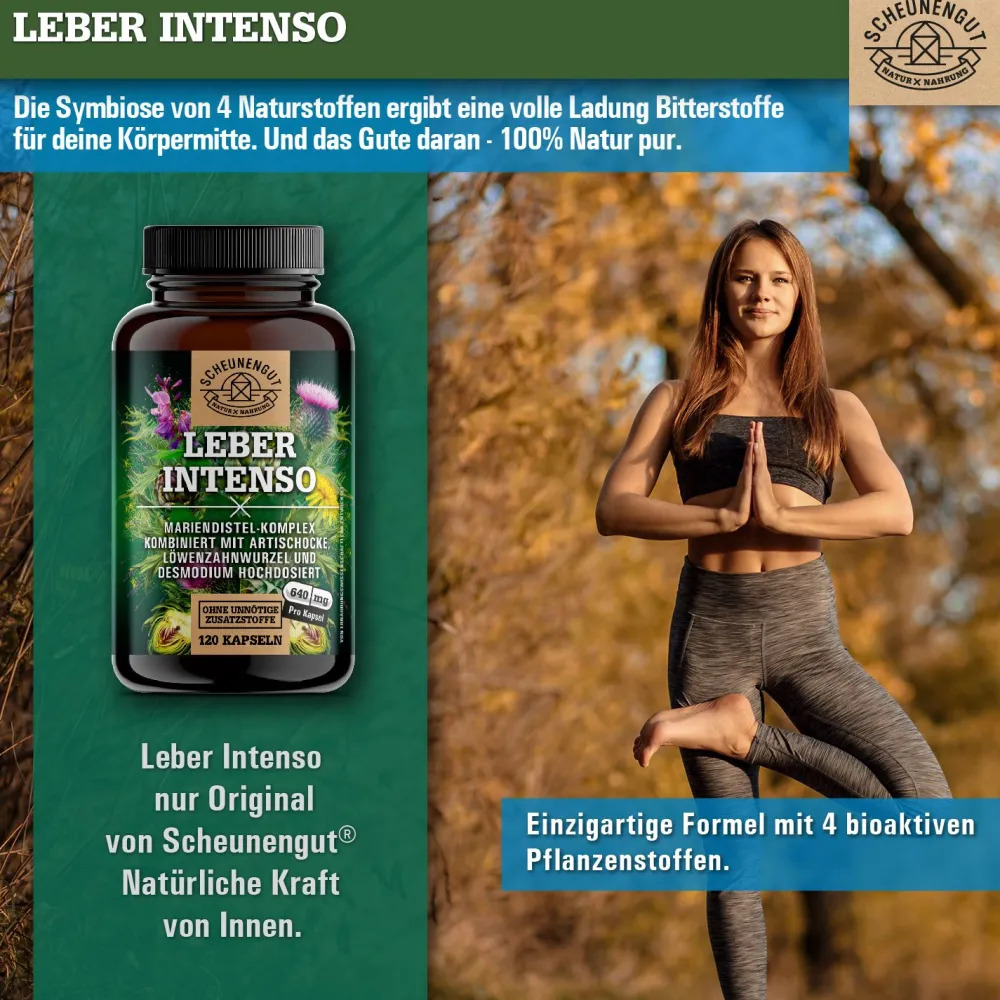 ® LEBER INTENSO | Hochdosierte Leber Kapseln 100% natürlich>SCHEUNENGUT New