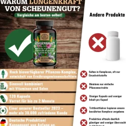 ® LUNGENKRAFT® | Lungenkraut Kapseln | Komplex mit isländisch Moos, Salbei uvm><noscript><img width=