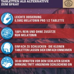 ® Melatonin | Schlafkomplex mit 1mg Melatonin pro Tablette | 100% natürlich|SCHEUNENGUT Clearance