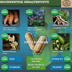 ® MENO INTENSO | Wechseljahre/Menopause Komplex mit Yamswurzel, Ashwagandha uvm.>SCHEUNENGUT Sale